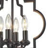 Elk Lighting Chandette 4-Light Chandelier in Oil Rubbed Bronze 31812/4